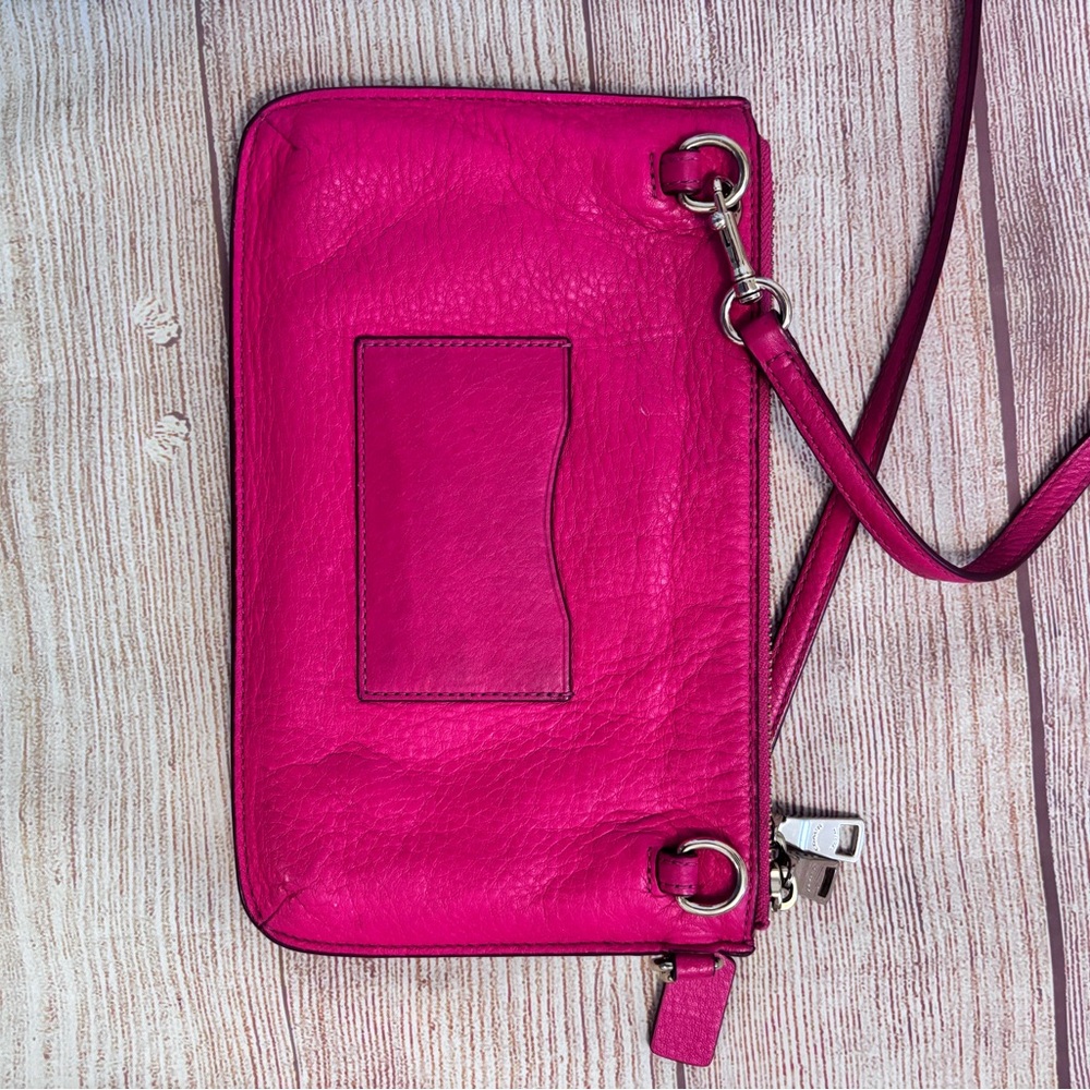 Coach Fuchsia Leather Crossbody - Picture 2 of 9
